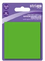Notite Adezive Strigo 75 75 mm, Verde Neon, 50 File