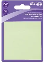 Notite Adezive Strigo 75 75 mm, Verde Pastel, 50 File