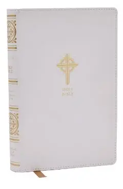 Nrsvce Sacraments of Initiation Catholic Bible, White Leathersoft, Comfort Print - Catholic Bible Press