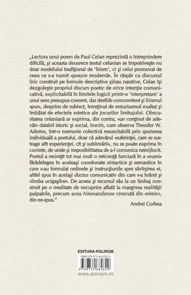 „nu vrea/cicatrice” | Andrei Corbea