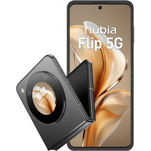 NUBIA Telefon mobil Nubia Flip, 512GB, 12GB RAM, 5G, Dual Sim, Cosmic Black