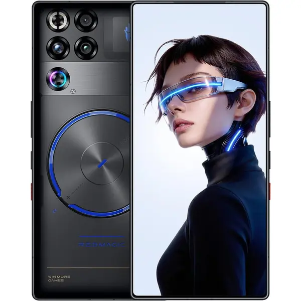 NUBIA Telefon mobil Nubia Redmagic 11S Pro 144Hz Gaming, 12GB RAM, 256GB ROM, Snapdragon 8 Elite Gen 5 Leading, 6.85 AMOLED Full Screen, Dual-Sim, Nightfreeze