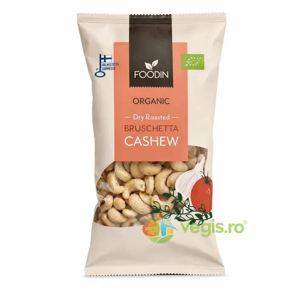Nuci Caju Coapte cu Gust de Bruschetta Ecologice/Bio 120g