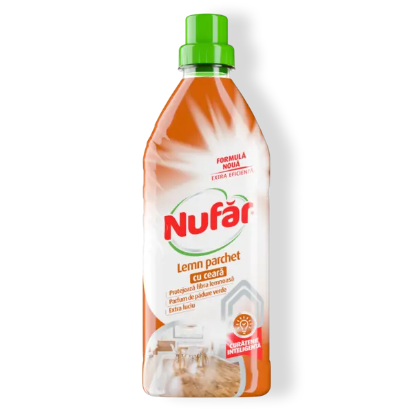 Nufăr Lemn și Parchet Cu Ceară, Curăță și Protejează Suprafețele Din Lemn Sau Laminate, 750 Ml
