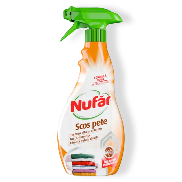 Nufăr Scos Pete, Soluție Fără Clor Pentru Țesături Albe și Colorate, 500 Ml