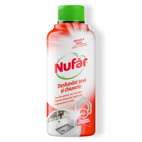 Nufar Solutie desfundat tevi si Chiuvete, 375 ml