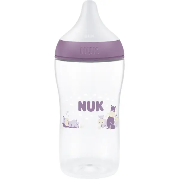 NUK Perfect Match Hippo biberon 3m+ 1 buc