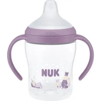 NUK Perfect Match Hippo biberon pentru învățare cu controlul temperaturii
