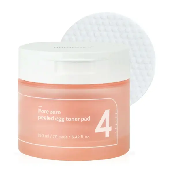 Numbuzin – No.4 Pore Zero Peeled Egg Toner Pad – 190ml/70pads