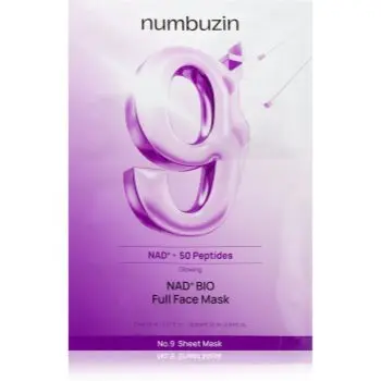 Numbuzin No. 9 NAD Bio Lifting-sil Full Face Mask mască de colagen, cu efect de fermitate cu peptide