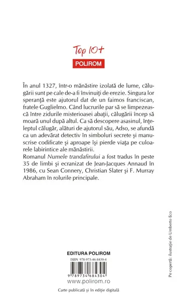 Numele trandafirului | Umberto Eco