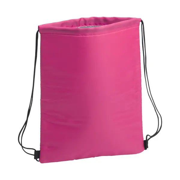 Nunat geantă drawstring termoizolantă - roz