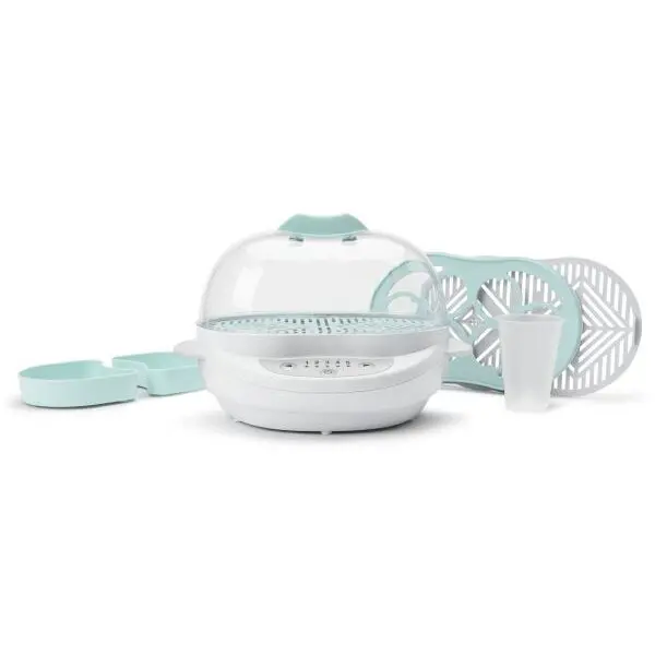 NUTRIBULLET Aparat de gatit la aburi Nutribullet Baby Turbo Steamer BSR08N - 0C23600001, 420W, 5 setari abur, Ccronometru 60 minute, dezghetare, fara BPA
