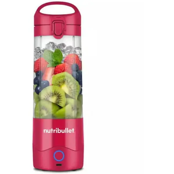 NUTRIBULLET Blender portabil Nutribullet® NBP003MA, Cupa 475 ml, USB-C, Magenta