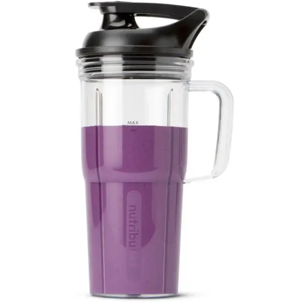 NUTRIBULLET Cana cu maner cu capac To-Go nutribullet Ultra ANBHCTR24DL - AS00006905, 700ml, Din Tritan