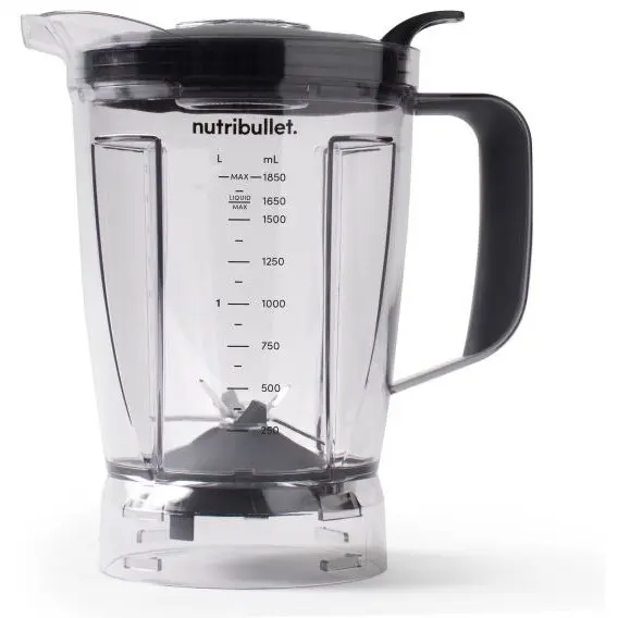 NUTRIBULLET Carafa blender nutribullet ANBFP64DL - AS00002874, 1.8 litri, Rezistenta la caldura, Capac ventilat, Impingator, Pentru nutribullet Blender si Blender Combo