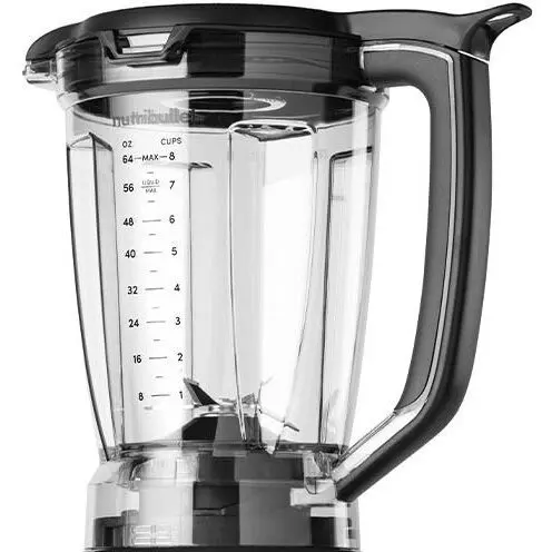 NUTRIBULLET Carafa cu impingator si capac AS00007510, 1.8 litri, Pentru nutribullet Triple Prep System