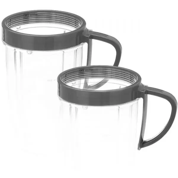 NUTRIBULLET Set de 2 inele cu maner pentru cana nutribullet NBM-VE003DL - AS00002888, Compatibil cu modelele Original NB6 si Pro NB9