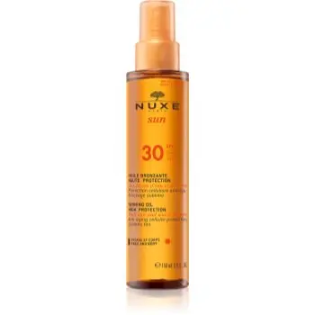 Nuxe Sun Tanning Oil High Protection ulei pentru plaja corp si fata