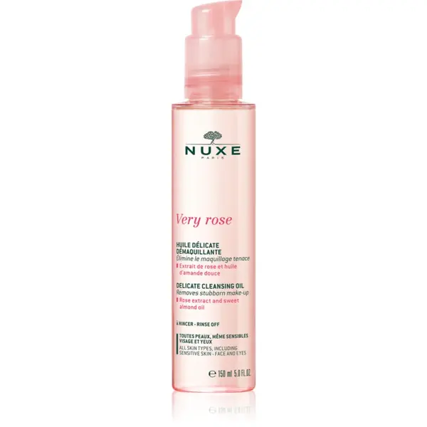 Nuxe Very Rose Delicate Cleansing Oil ulei de curățare blând pentru față și ochi 150 ml