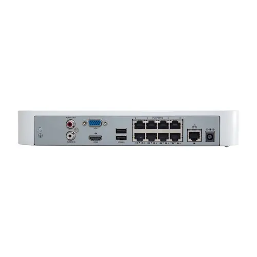 NVR 4K, 8 canale 8MP + 8 porturi PoE, compresie H.265 Ultra - UNV NVR301-08LS3-P8