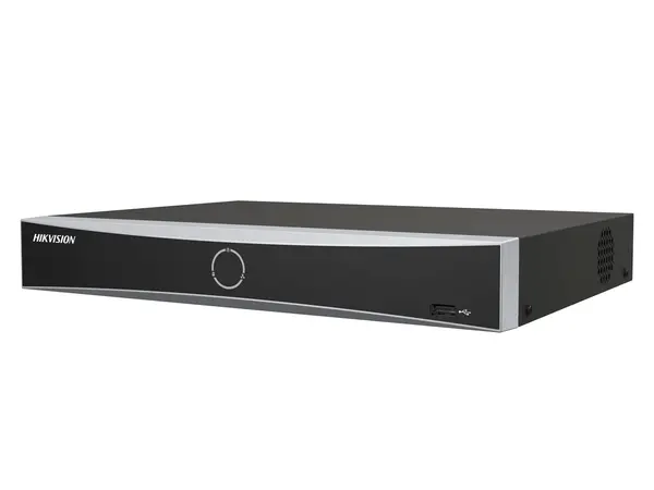 NVR 8 canale AcuSense Hikvision DS-7608NXI-K1(D), pana la 12MP, Latime de banda 80Mbps, 1x port SATA