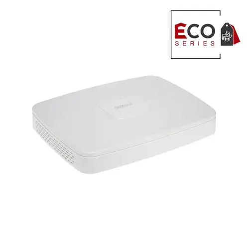NVR Dahua Eco Series NVR2108-8P-4KS3, 8 canale PoE, 12 MP, 144 Mbps, SMD Plus