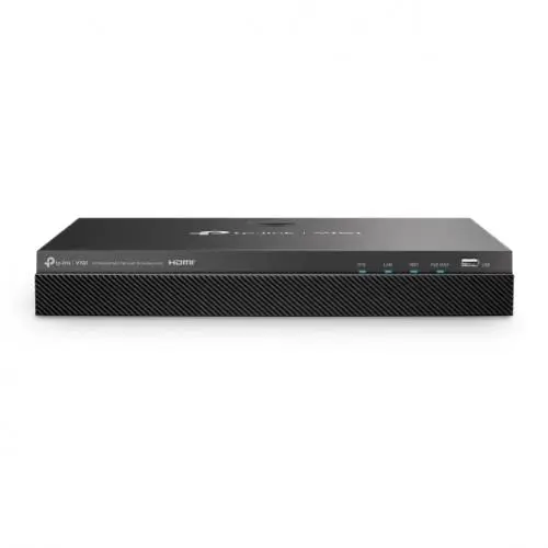 NVR PoE TP-Link VIGI, 8 canale, 8 porturi PoE+, rezolutie pana la 8MP, HDMI 4K, 2x SATA pana la 32TB, NVR2008H-8MP