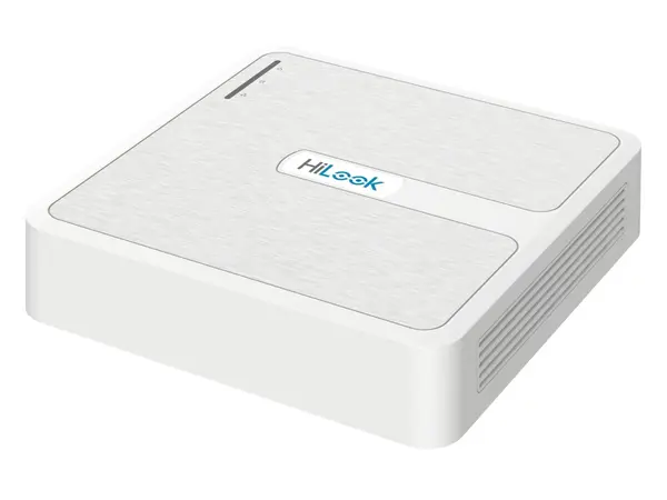 NVR supraveghere IP HiLook Mini 1U NVR-104H-D, 4 canale, 6 MP, H.265+, 40 Mbps, 1xSATA, HDMI si VGA Full HD, detectie intruziune