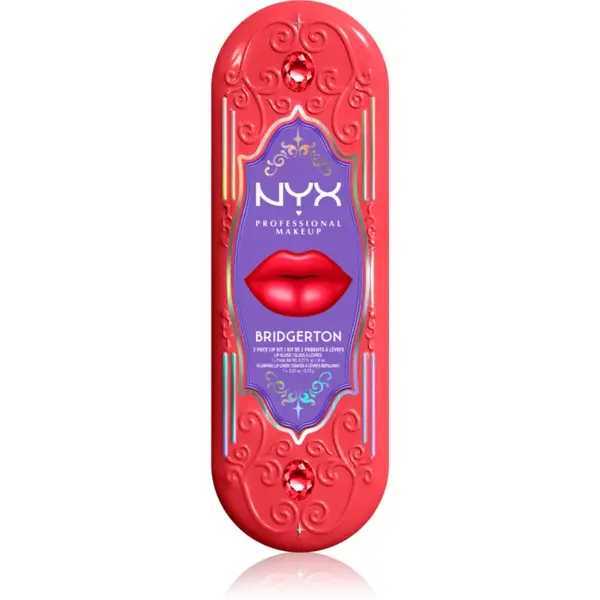 NYX Professional Makeup Bridgerton Royal Treasures set îngrijire buze culoare 01 2 buc