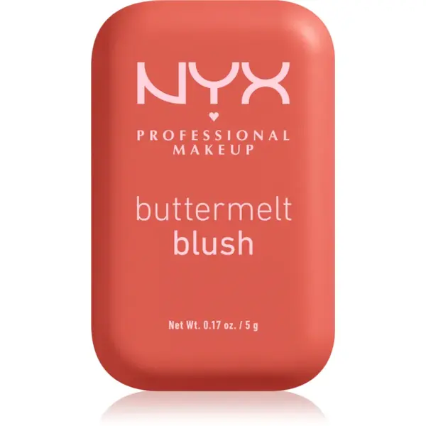 NYX Professional Makeup Buttermelt Blush fard de obraz sub forma de pudra culoare Butta Sunset Sorbet 5 g