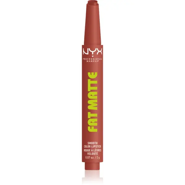 NYX Professional Makeup Fat Matte balsam de buze cu efect matifiant Rose Robe 2 g
