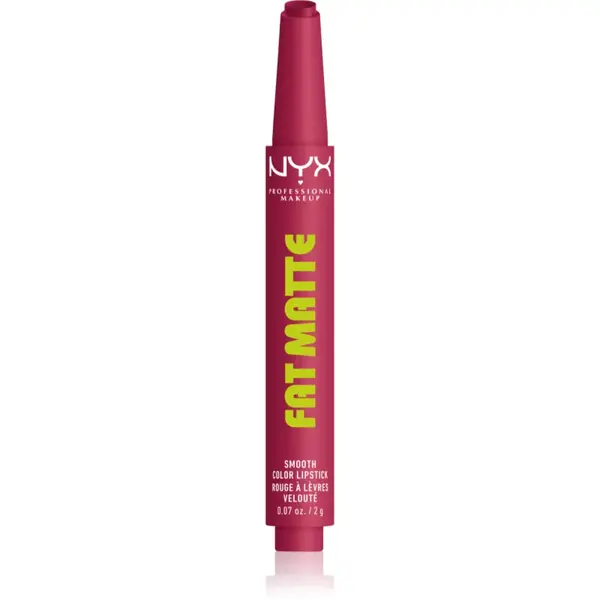 NYX Professional Makeup Fat Matte balsam de buze cu efect matifiant Blush Blanket 2 g