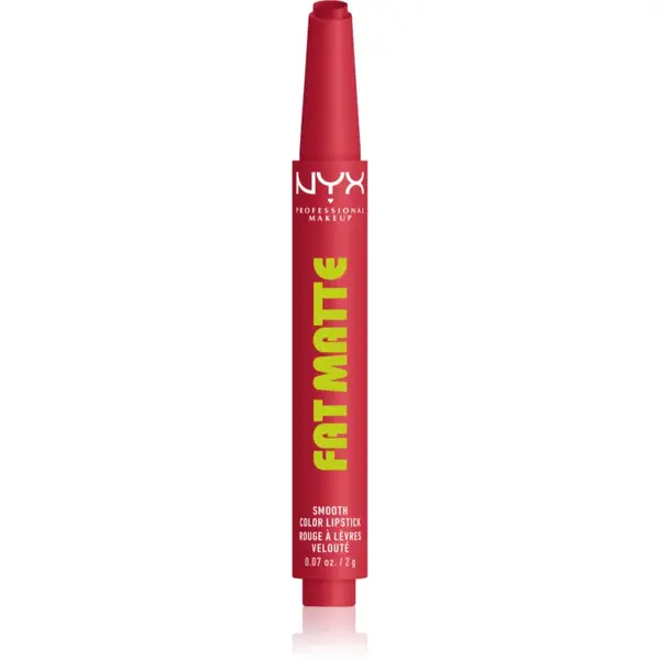NYX Professional Makeup Fat Matte balsam de buze cu efect matifiant Flamingo Feather 2 g