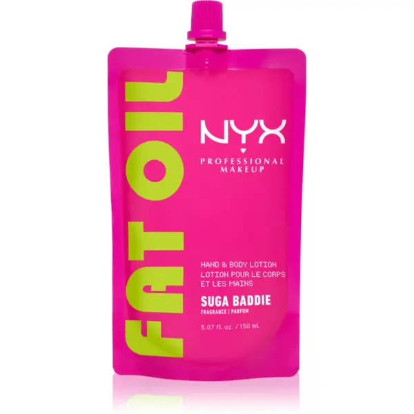 NYX Professional Makeup Fat Oil Body lapte hidratant pentru maini si corp cu parfum Suga Baddie 150 ml