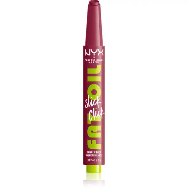 NYX Professional Makeup Fat Oil Slick Click balsam de buze colorat culoare 20 In The Drafts 2 g