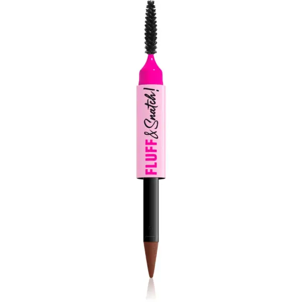 NYX Professional Makeup Fluff & Snatch creion pentru sprancene cu efect de pulbere culoare Rich Auburn 1 g