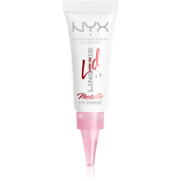 NYX Professional Makeup Lid Lingerie fard de pleoape cremos culoare Satin Silver 6 ml