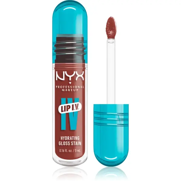 NYX Professional Makeup Lip IV luciu de buze rezistent cu efect de hidratare culoare Drippin' Nude 5 ml