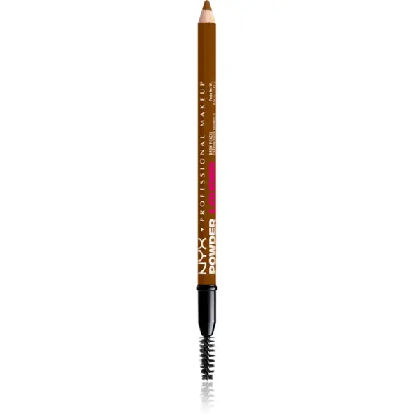 NYX Professional Makeup Powder Louder creion pentru sprancene cu pensula culoare Louder Auburn 1 buc