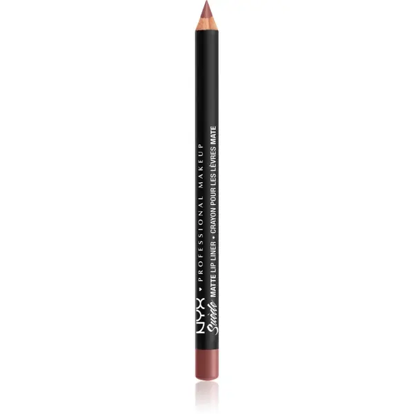 NYX Professional Makeup Suede Matte Lip Liner dermatograf mat de buze culoare 25 Whipped Cavier 1 g
