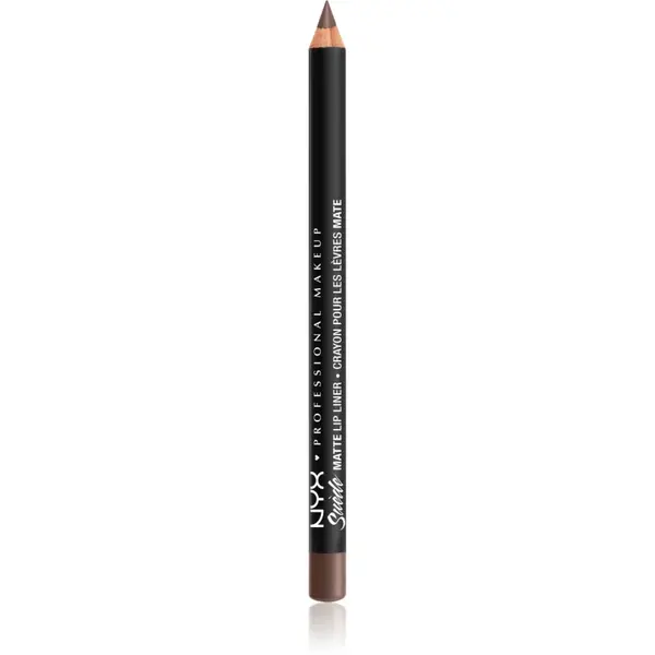 NYX Professional Makeup Suede Matte Lip Liner dermatograf mat de buze culoare 21 Brooklyn Thorn 1 g