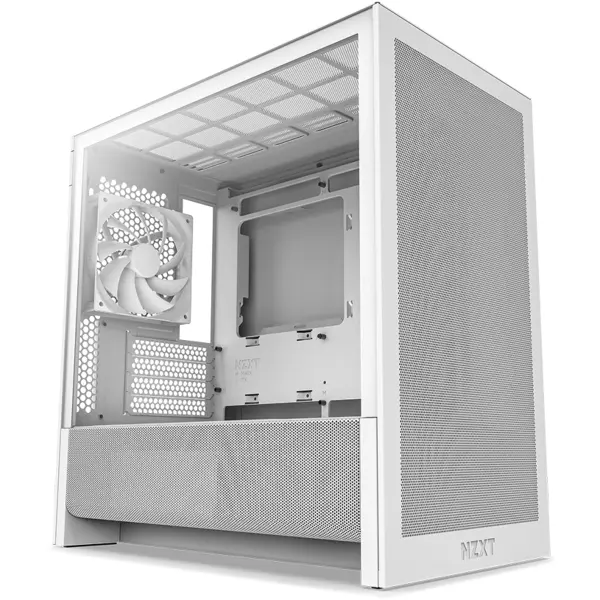 NZXT Carcasa H3 Flow (2025), mATX, Tower, Alb