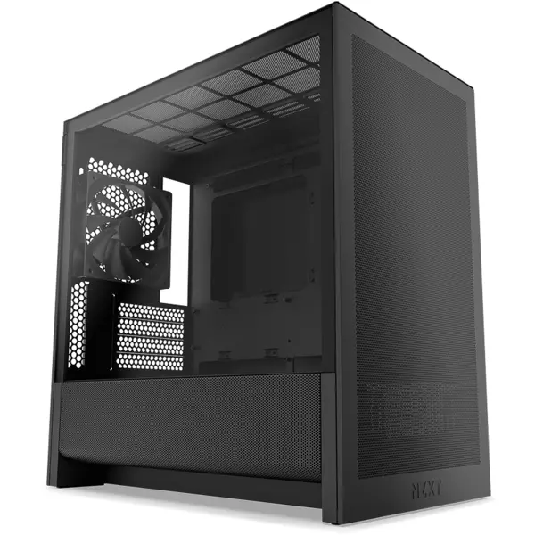 NZXT Carcasa H3 Flow (2025), micro-ATX, Mid-tower, Negru