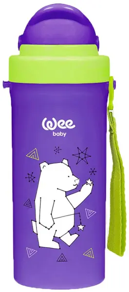 O ceașcă cu un pai Wee Baby - violet