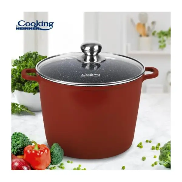 Oala Cooking by Heinner Calabria, Diametru 24 cm, Volum 8.2 l, Capac