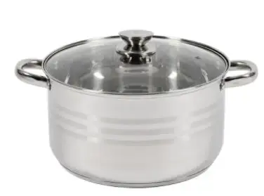 Oala cu capac Heinner HR-HJ-07, 26 x 14.5 cm, 7 L (Inox)