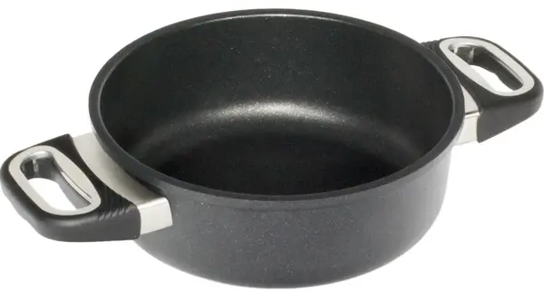 Oala de mică adâncime AMT - 24 cm, 3 L, neagră