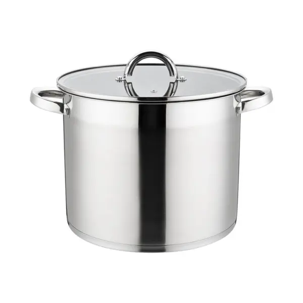 Oala din Inox cu Capac din Sticla, 24 cm, 8.90 l, Grunberg