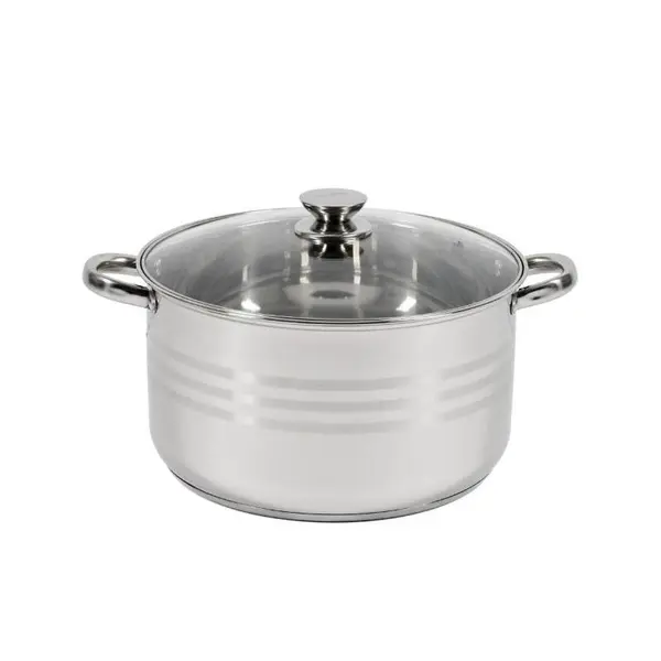 Oala inox cu capac 28x15.5 cm, 9 L, Myra, Cooking by Heinner